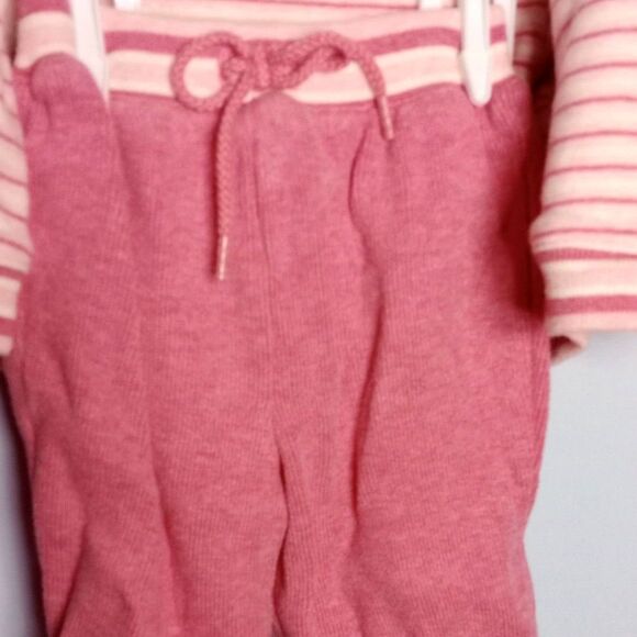The Children's Place 2 Pc Hoodie Jacket Jogger Pant Set Sweats Baby Girls 0-3mo - Picture 6 of 7